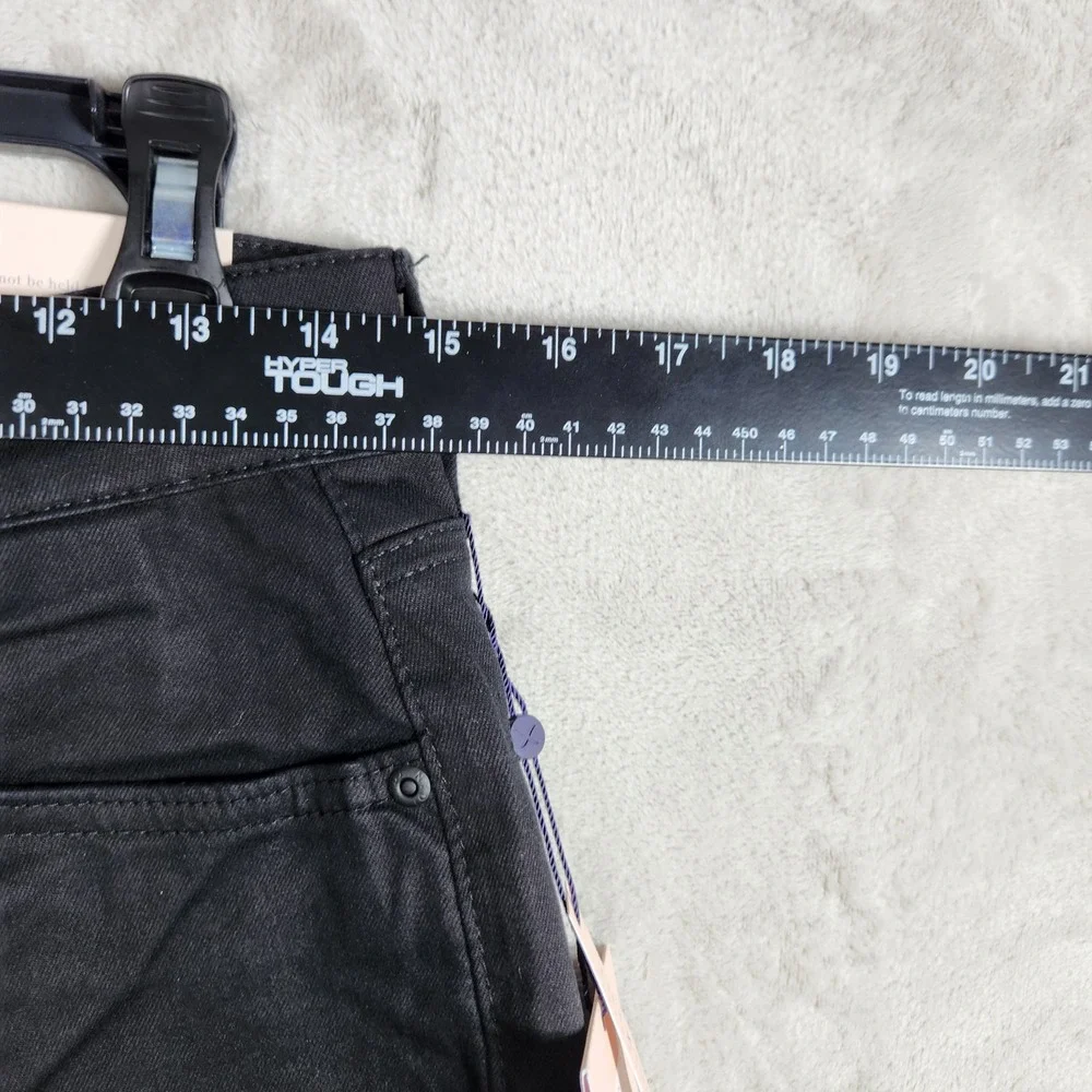 NYDJ Ella Bermuda Shorts Women 8P Petite Black Lift Tuck Stretch‎ Denim A591706